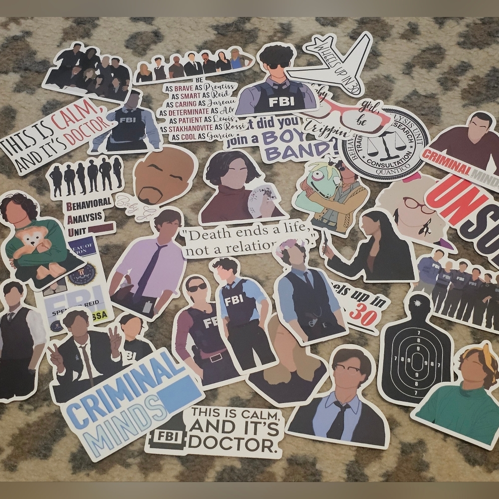 Criminal Minds Sticker Bundle SPENCER REID 😍